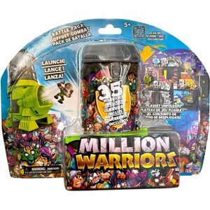 Million Warriors Battle Pack 35 Figures Launcher & Playset Kids Toy. NEW.